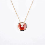 [Demi jewelry]AMULETTE GOLD CARNELIAN ONYX NECKLACE