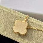 [Demi jewelry]CLOVER 15MM DIAMOND TURQUOISE NECKLACE