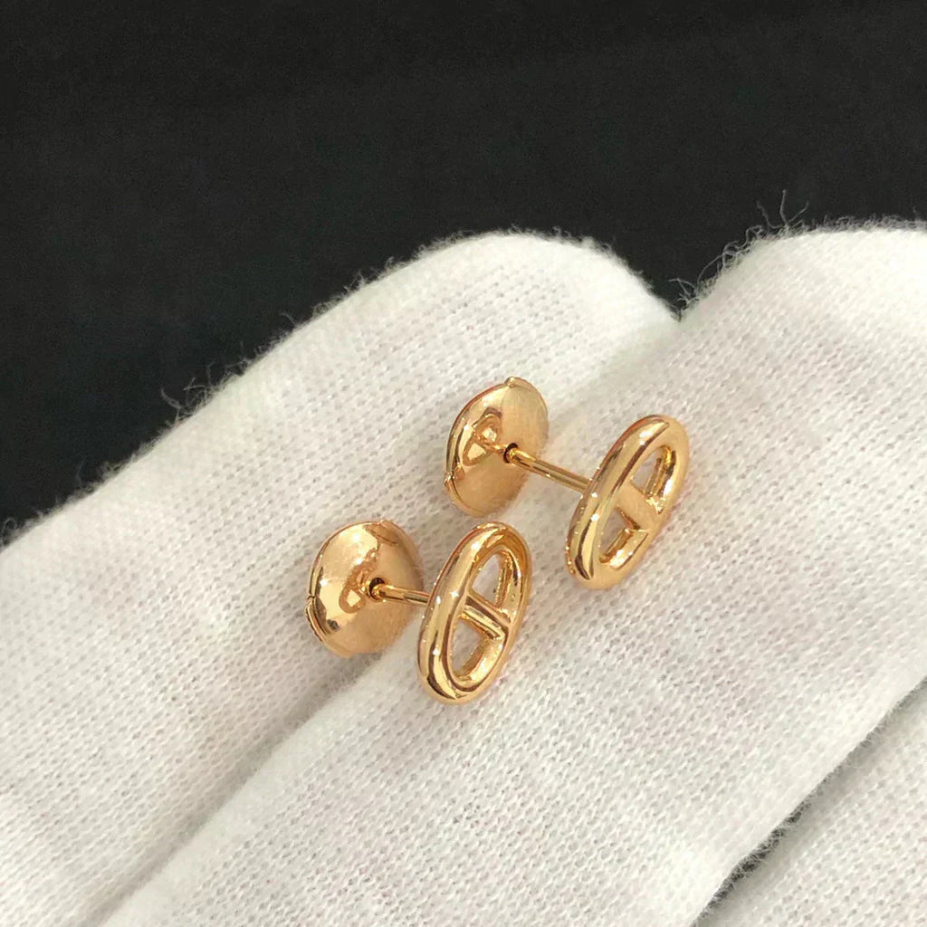[Demi jewelry]CHAINE SMALL EARRINGS GOLD AND SILVER