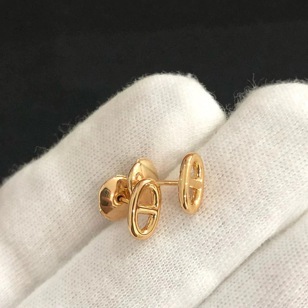 [Demi jewelry]CHAINE SMALL EARRINGS GOLD AND SILVER