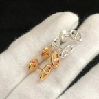 [Demi jewelry]CHAINE SMALL EARRINGS GOLD AND SILVER