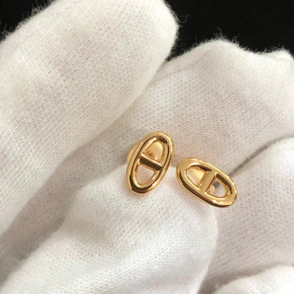 [Demi jewelry]CHAINE SMALL EARRINGS GOLD AND SILVER