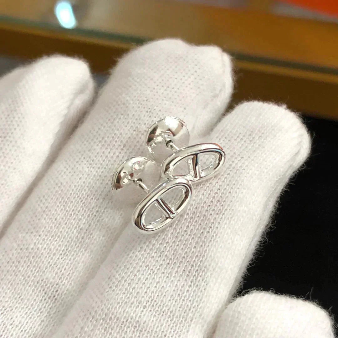 [Demi jewelry]CHAINE SMALL EARRINGS GOLD AND SILVER