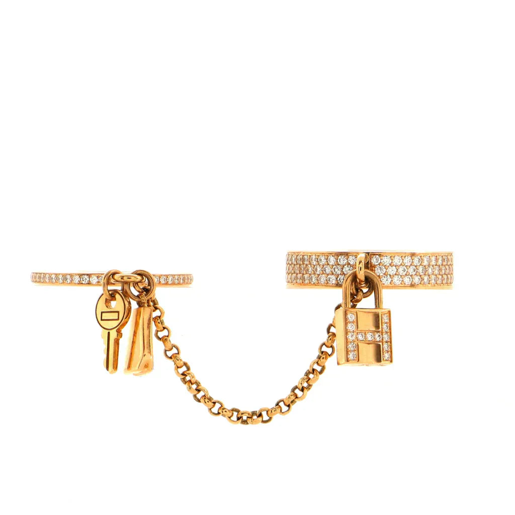 [Demi jewelry]HM KELLY CLOCHETTE DOUBLE RING IN  WITH DIAMONDS