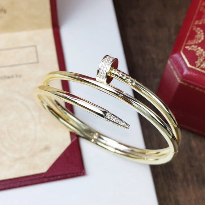 [Demi jewelry]JUSTE BRACELET 3.5MM DOUBLE ROW DIAMOND