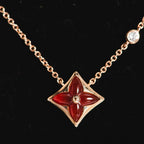 [Demi jewelry]STAR NECKLACE PINK GOLD 1 DIAMOND