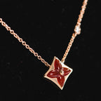 [Demi jewelry]STAR NECKLACE PINK GOLD 1 DIAMOND