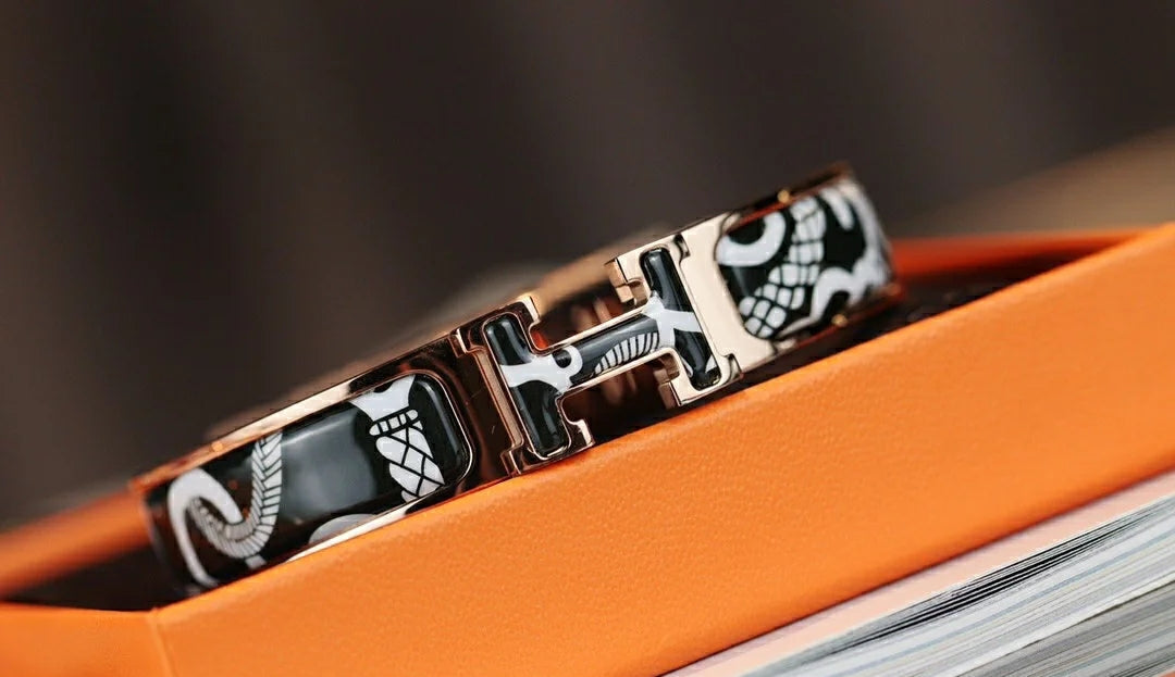 [Demi jewelry]H TARTAN BRACELET 12MM