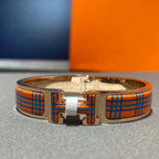 [Demi jewelry]H TARTAN BRACELET 12MM