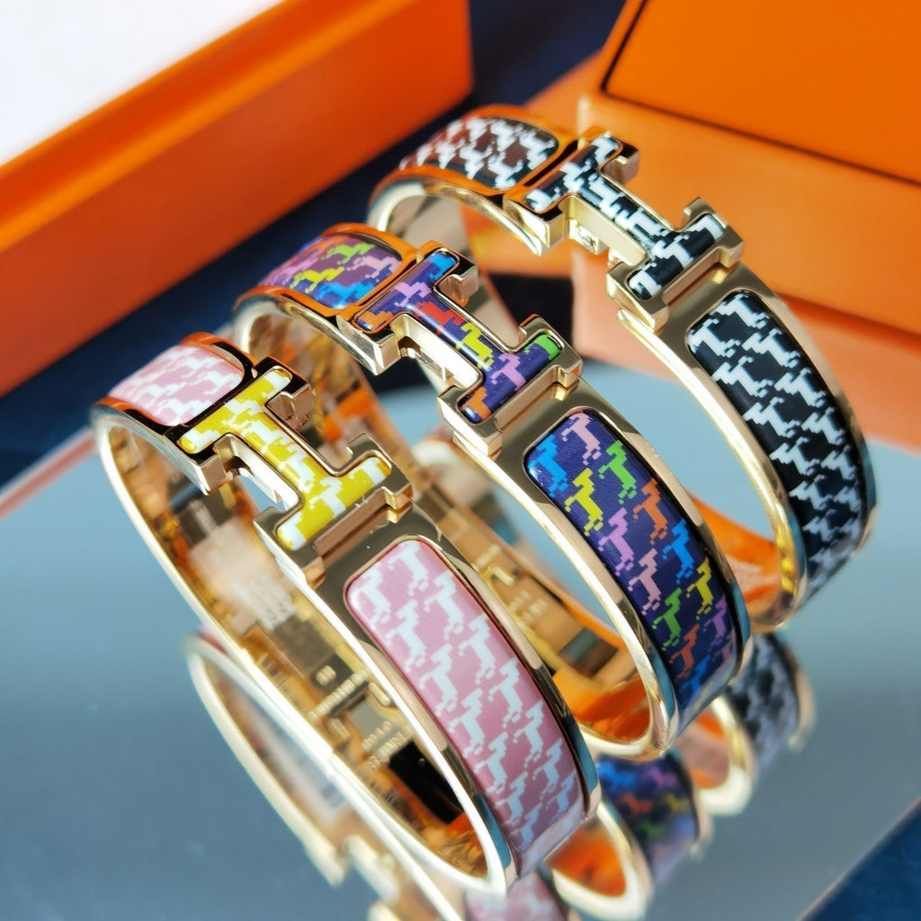 [Demi jewelry]H HORSE BRACELET 12MM