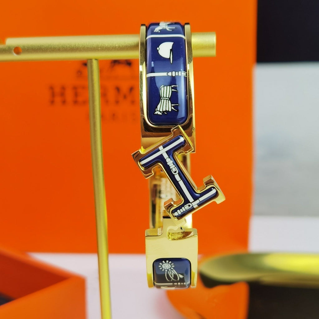 [Demi jewelry]H COUVERTURES DARK BLUE BRACELET