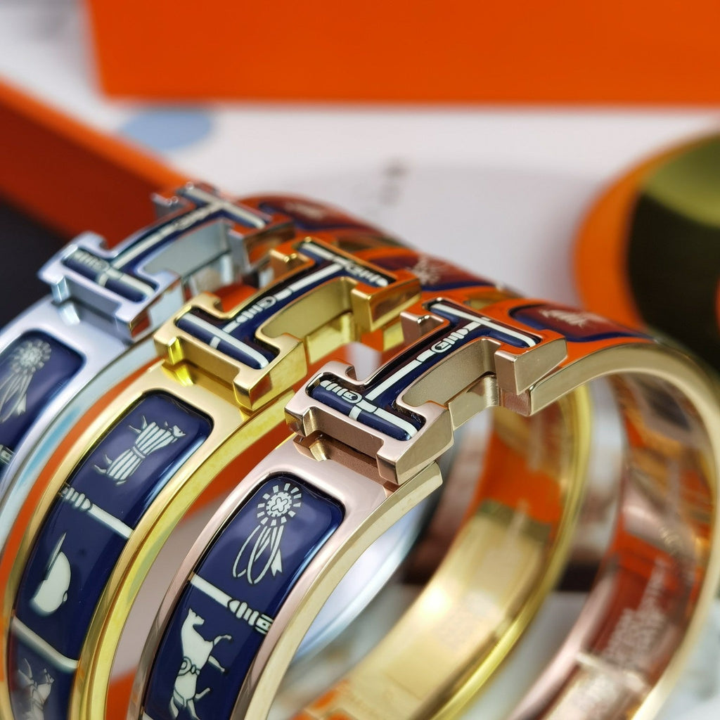 [Demi jewelry]H COUVERTURES DARK BLUE BRACELET