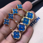 [Demi jewelry]STAR AND SUN AGATE DIAMOND EARRINGS