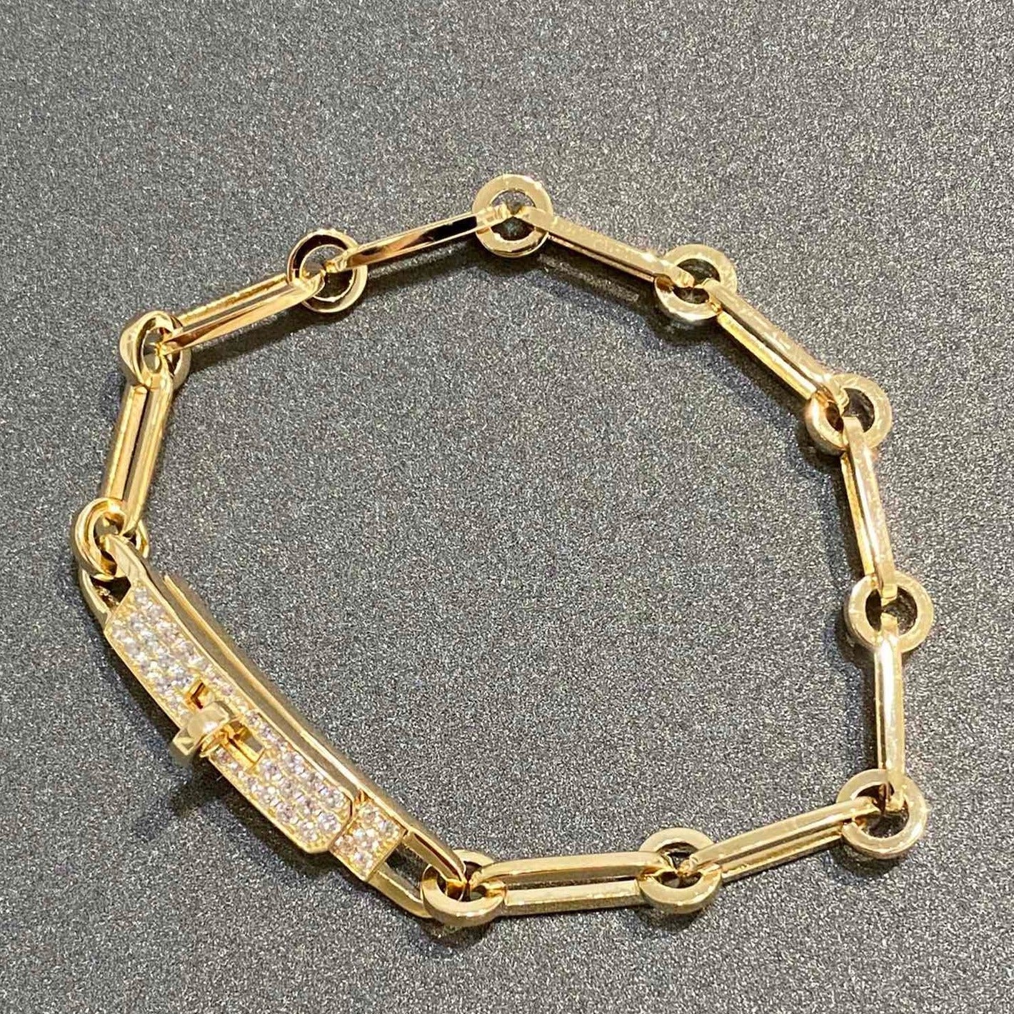 [Demi jewelry]CHAINE BRACELET SMALL MODEL DIAMOND