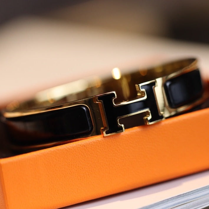 [Demi jewelry]H BRACELET 12MM GOLD