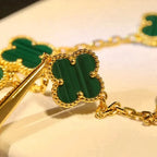 [Demi jewelry] CLOVER 5 MOTIF MALACHITE BRACELET COLLECTION