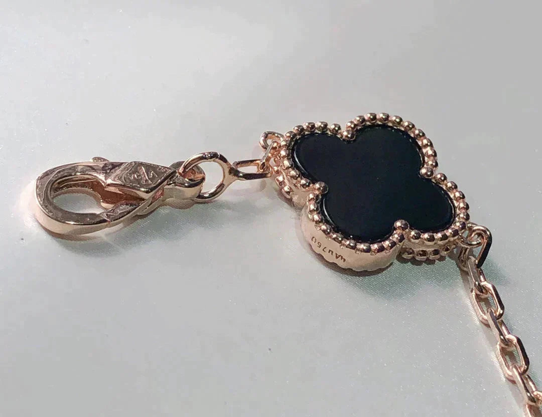 [Demi jewelry]CLOVER 5 MOTIFS MULTICOLOR BRACELET-new