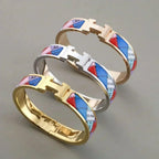 [Demi jewelry]H BRACELET DOTTED BORDER 12MM
