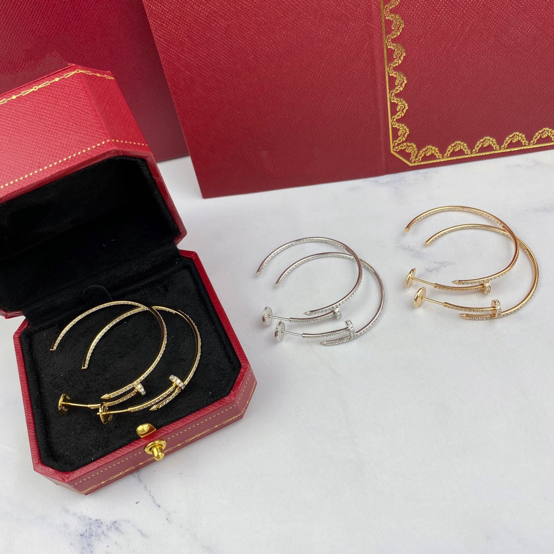 [Mystic]JUSTE EARRINGS FULL DIAMONDS 1.8MM