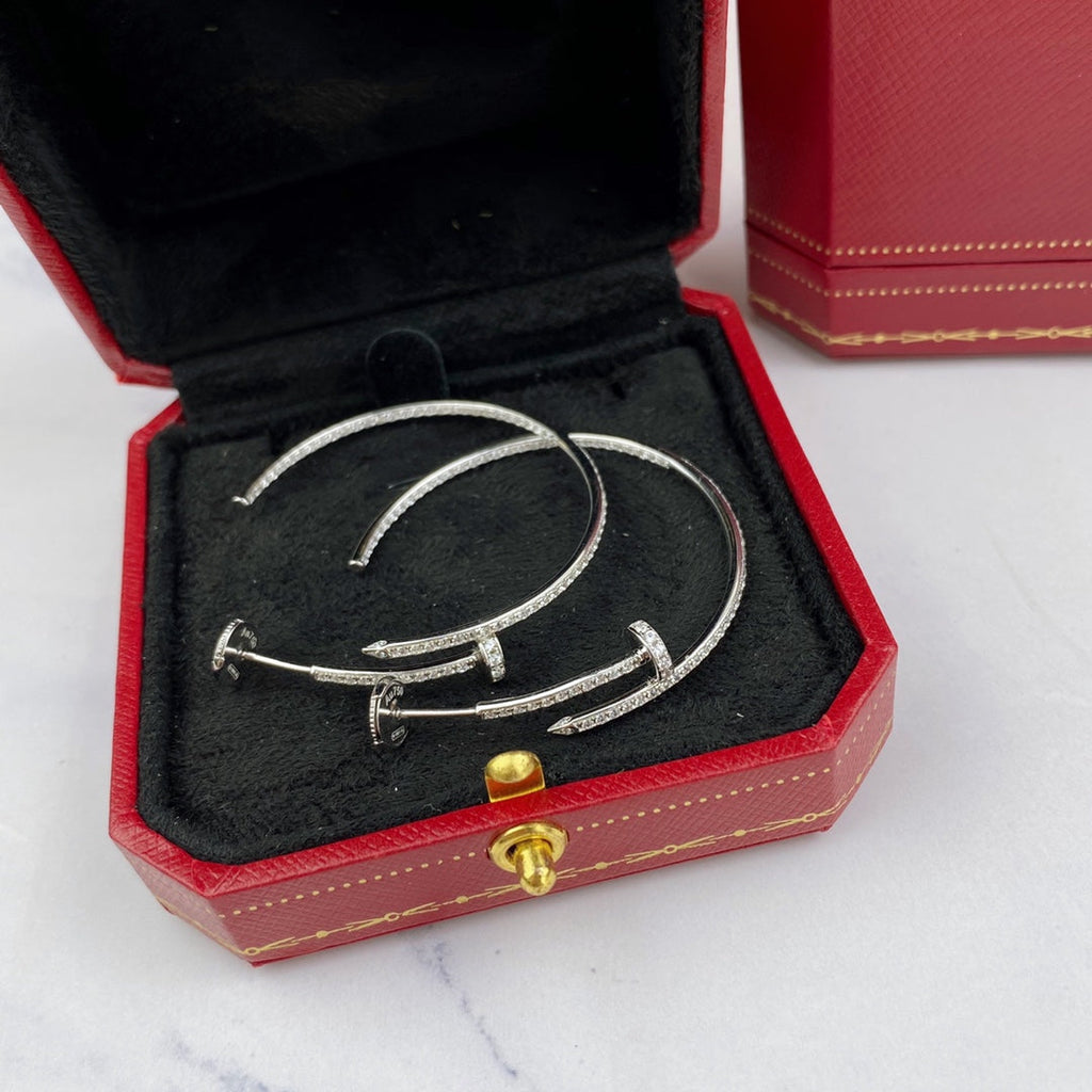 [Demi jewelry]JUSTE EARRINGS FULL DIAMONDS 1.8MM