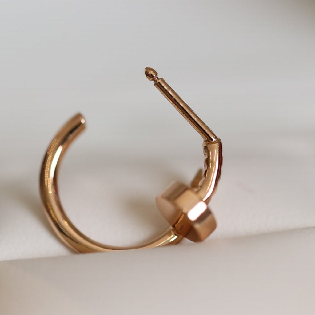 [Demi jewelry]JUSTE EARRINGS PINK GOLD