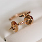 [Demi jewelry]JUSTE EARRINGS PINK GOLD