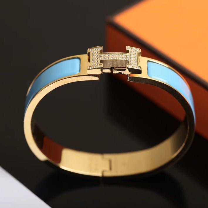 [Demi jewelry]H CLOUD BLUE BRACELET GOLD DIAMOND