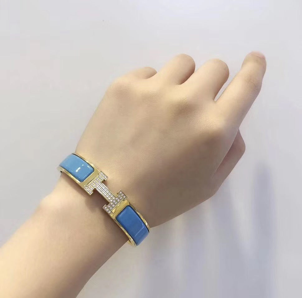 [Demi jewelry]H CLOUD BLUE BRACELET GOLD DIAMOND