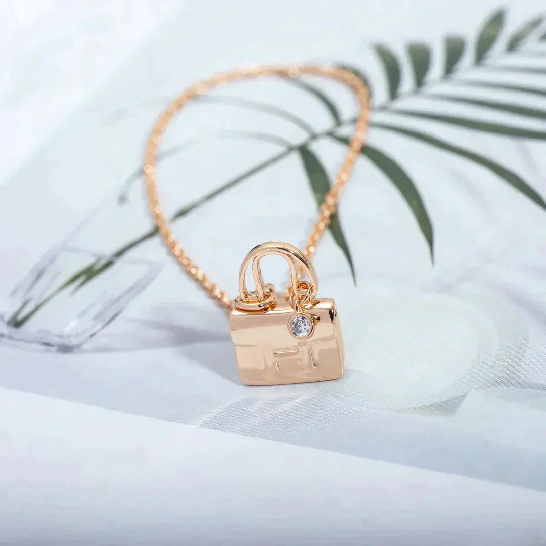 [Demi jewelry]AMULETTE PEDANT ROSE GOLD NECKLACE