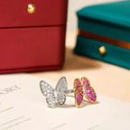 [Demi jewelry]TWIN BUTTERFLY DIAMOND RING