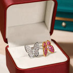 [Demi jewelry]TWIN BUTTERFLY DIAMOND RING