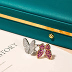 [Demi jewelry]TWIN BUTTERFLY DIAMOND RING