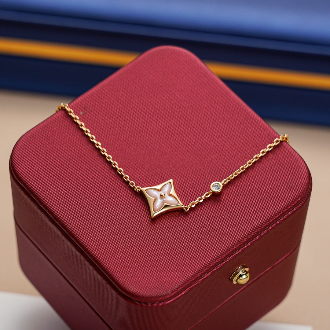 [Mystic]STAR 1 DIAMOND PINK GOLD BRACELET