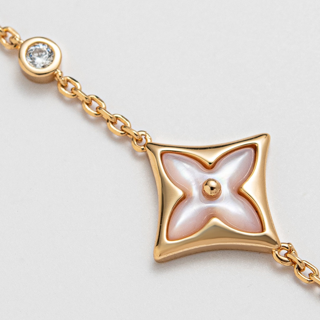 [Demi jewelry]STAR 1 DIAMOND PINK GOLD BRACELET