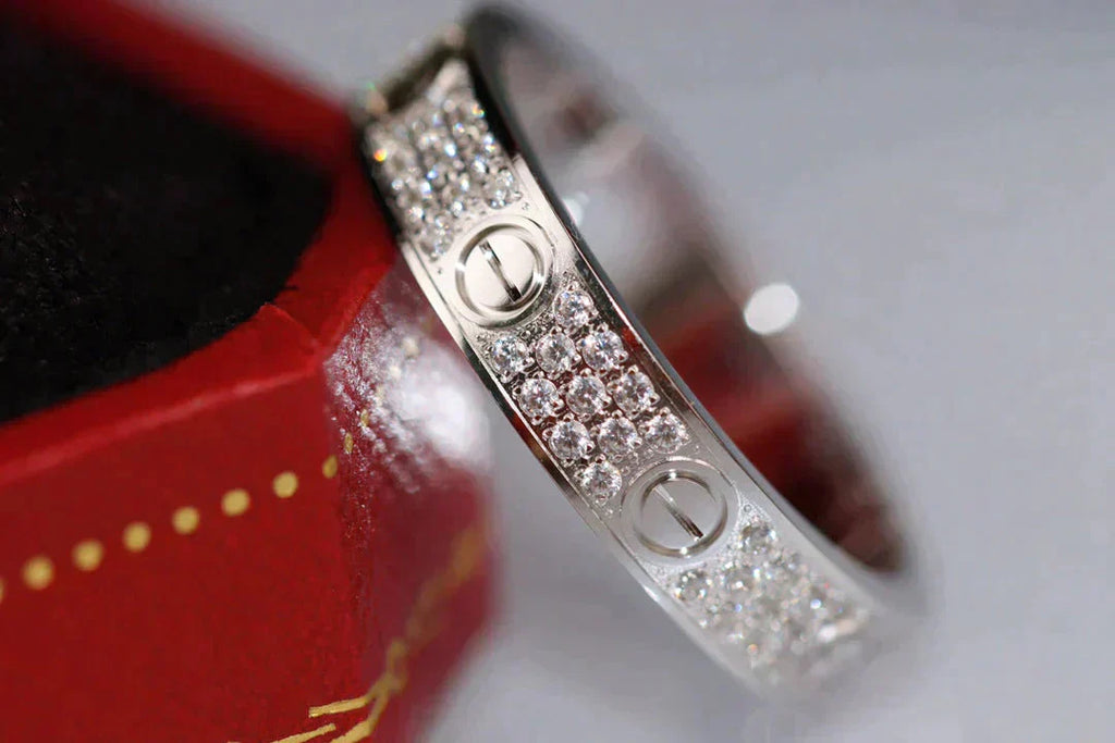 [Demi jewelry]LOVE RING 3.6MM DIAMOND PAVED
