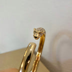 [Demi jewelry]PANTHERE GOLD DIAMOND OPEN BRACELET