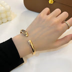 [Demi jewelry]PANTHERE GOLD OPEN BRACELET