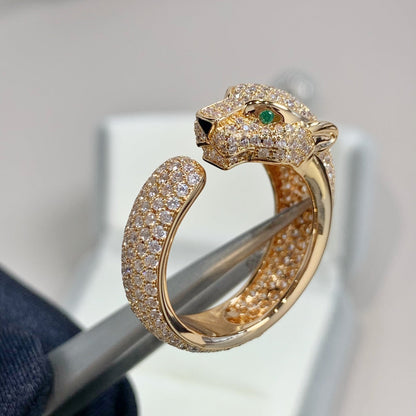 [Mystic]PANTHERE PINK GOLD DIAMOND RING