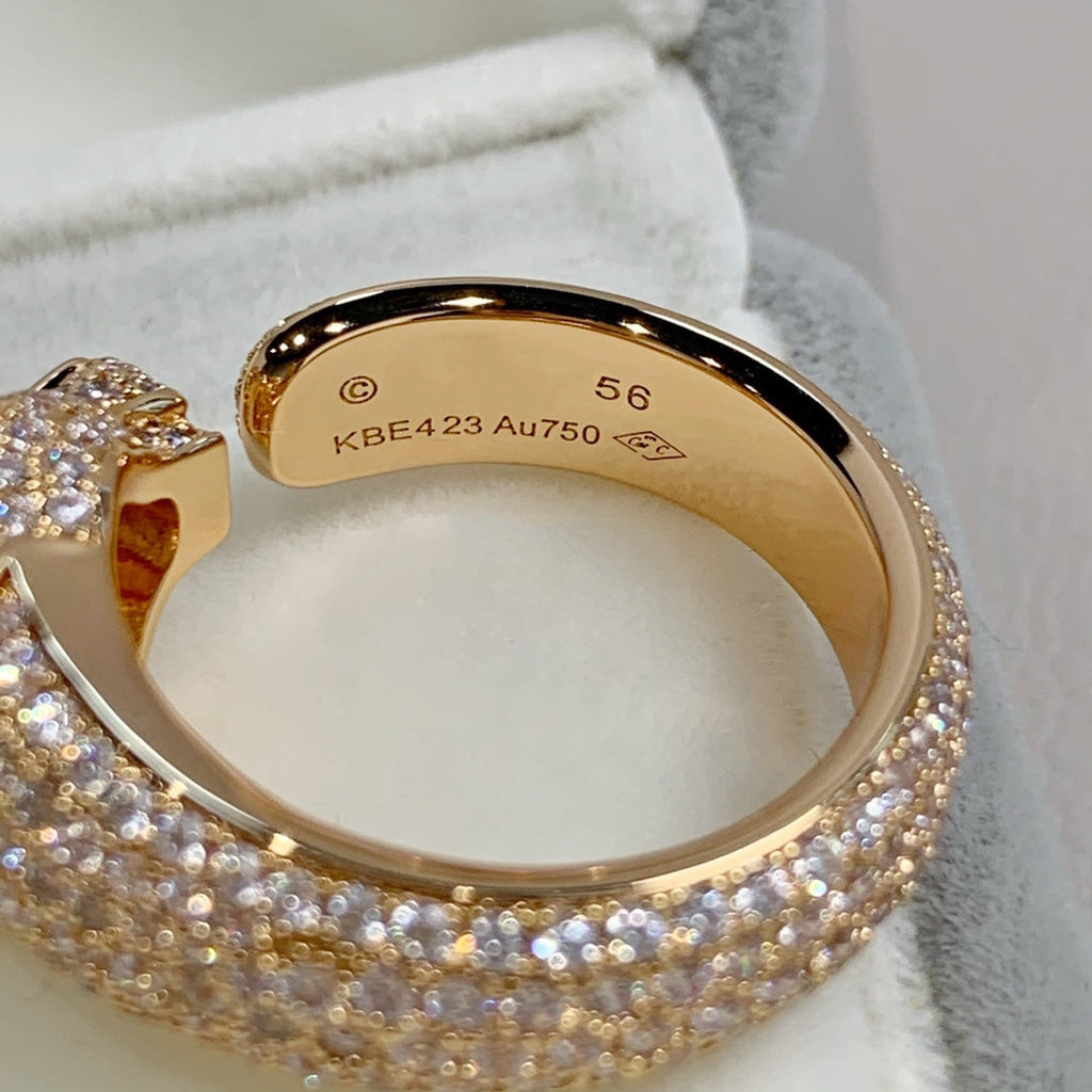 [Demi jewelry]PANTHERE PINK GOLD DIAMOND RING