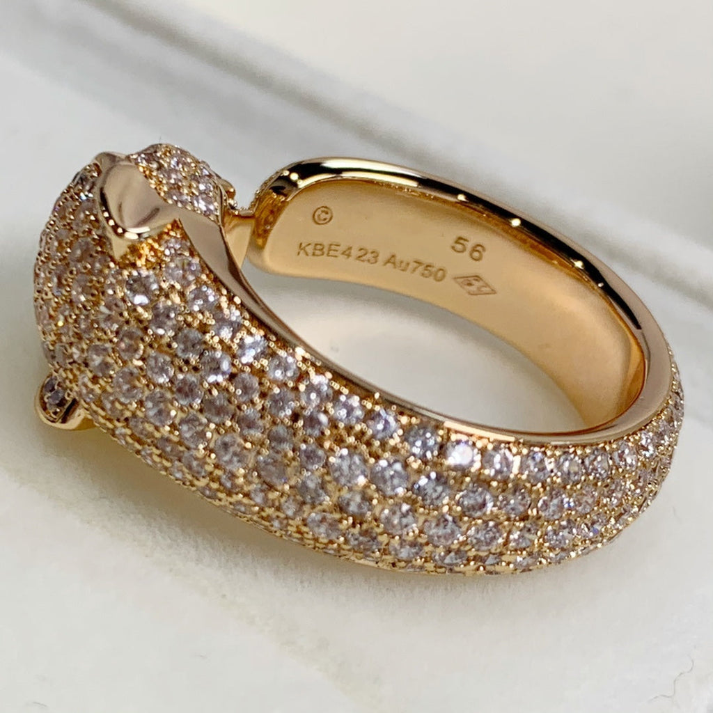 [Demi jewelry]PANTHERE PINK GOLD DIAMOND RING