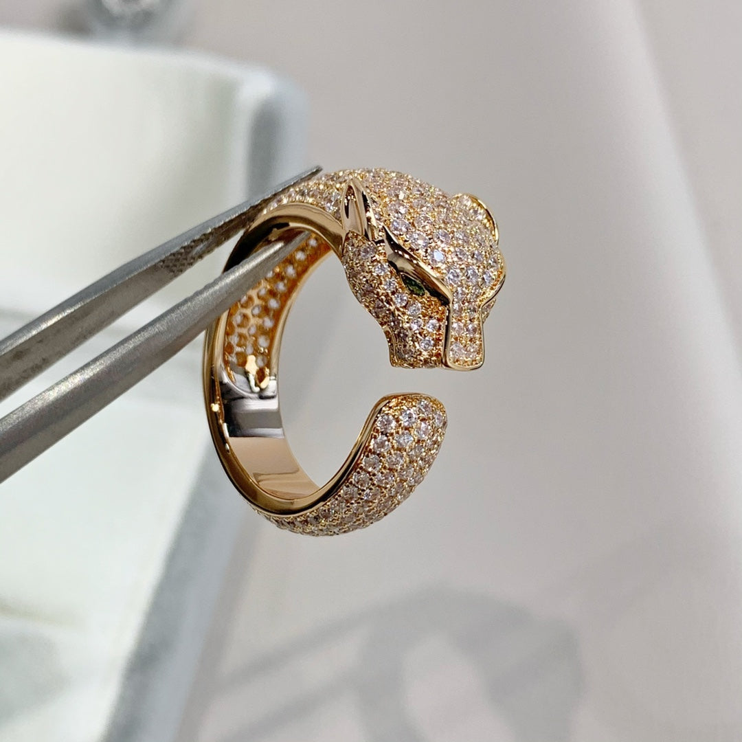 [Demi jewelry]PANTHERE PINK GOLD DIAMOND RING
