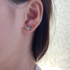 [Demi jewelry]BUTTERFLY DARK MOP  EARRINGS