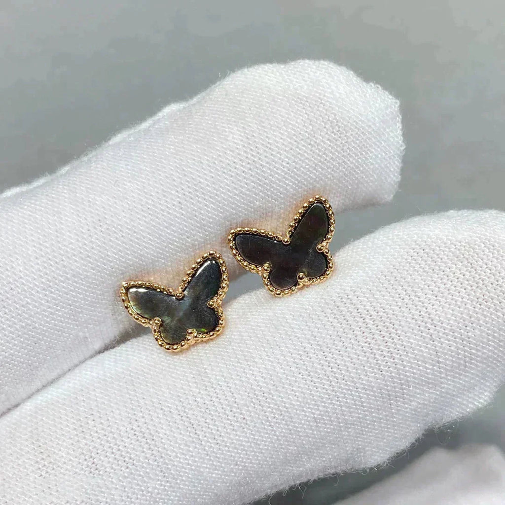 [Demi jewelry]BUTTERFLY DARK MOP  EARRINGS