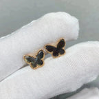[Demi jewelry]BUTTERFLY DARK MOP  EARRINGS