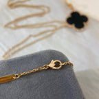 [Demi jewelry]CLOVER 25MM NECKLACE GOLD ONYX