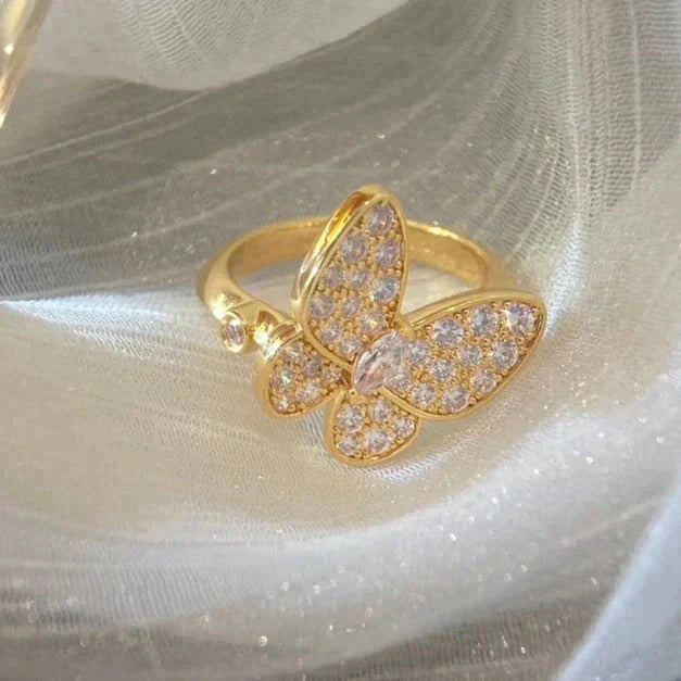 [Demi jewelry]BUTTERFLY DIAMOND RING