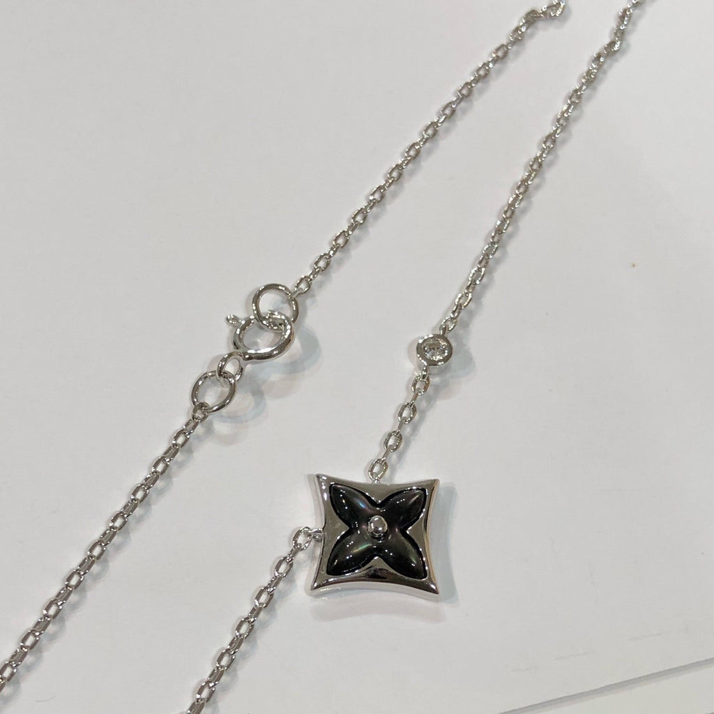 [Demi jewelry]STAR BLACK MOP NECKLACE