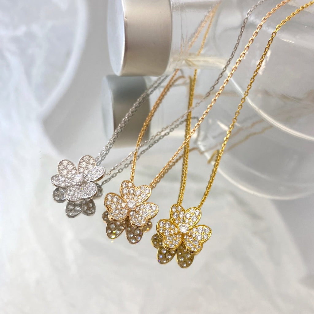 [Demi jewelry]FLOWER DIAMOND NECKLACE