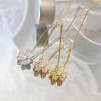[Demi jewelry]FLOWER DIAMOND NECKLACE