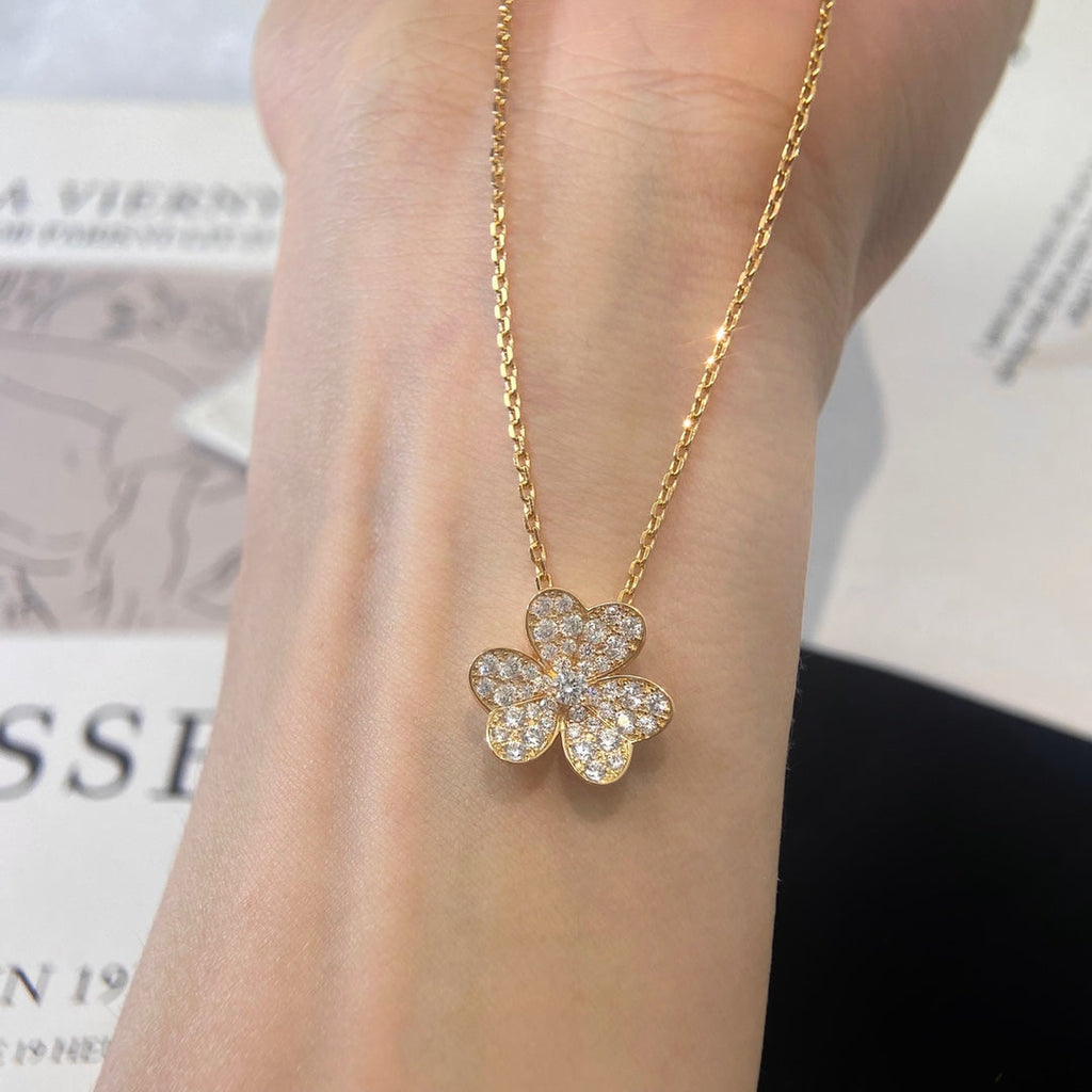 [Demi jewelry]FLOWER DIAMOND NECKLACE